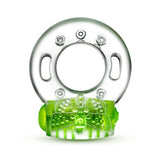 Play With Me - Arouser Vibrating C-Ring - Green Blush