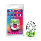 Play With Me - Arouser Vibrating C-Ring - Green Blush