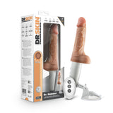 Dr. Skin Silicone - Dr. Hammer - 7 Inch Thrusting  Dildo With Handle - Beige Blush