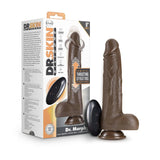 Dr. Skin Silicone - Dr. Murphy - 8 Inch Thrusting  Dildo - Chocolate Blush