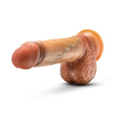 Renaissance - Raphael - 9.5 Inch Sliding Foreskin  Dildo With Squeezable Balls - Tan Blush