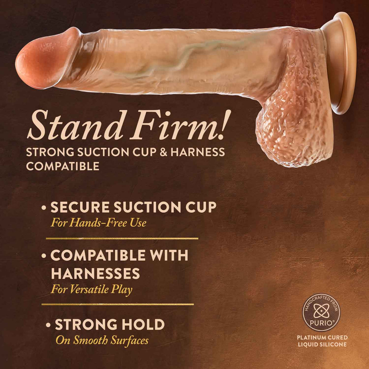 Renaissance - Raphael - 9.5 Inch Sliding Foreskin  Dildo With Squeezable Balls - Tan Blush