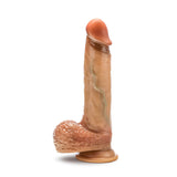 Renaissance - Raphael - 9.5 Inch Sliding Foreskin  Dildo With Squeezable Balls - Tan Blush