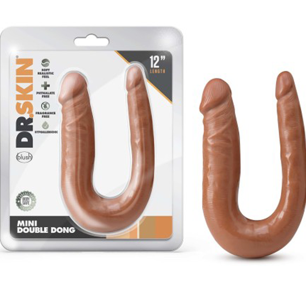 Dr. Skin Mini Double Dong - Mocha Blush