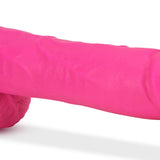 Neo - 11 Inch Dual Density Dildo - Neon Pink Blush