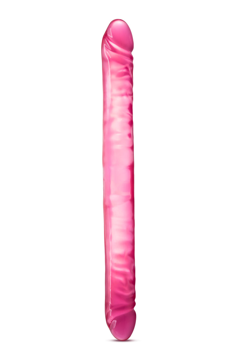 B Yours 18 Inch Double Dildo - Pink Blush