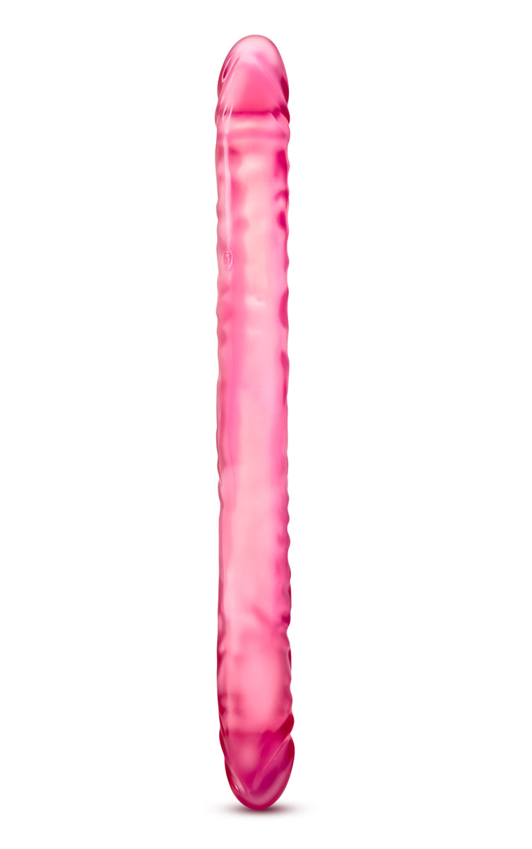 B Yours 18 Inch Double Dildo - Pink Blush