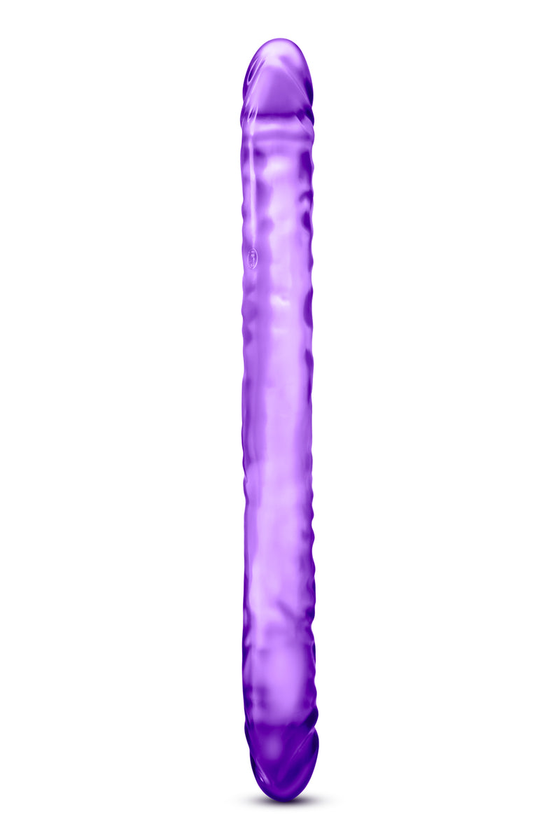 B Yours 18 Inch Double Dildo - Purple Blush