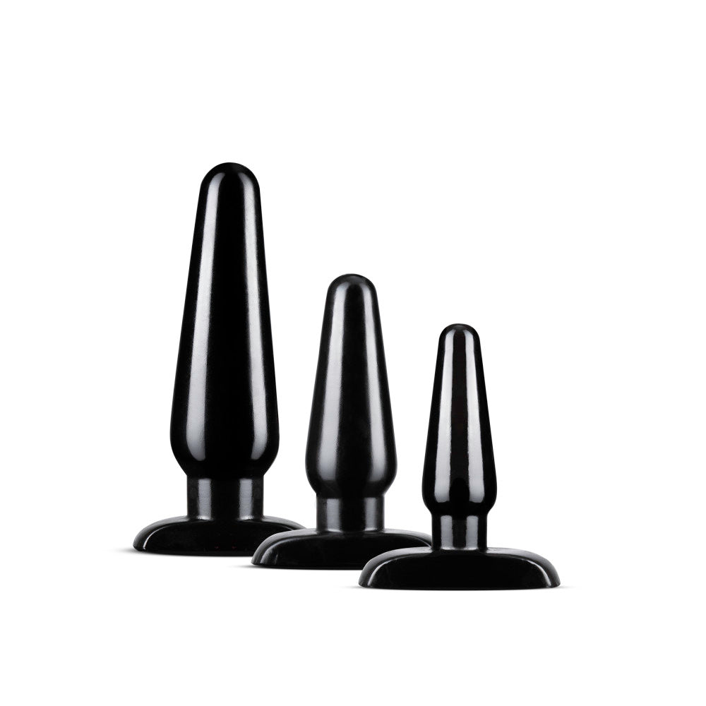 Anal Adventures - Basic Plug Kit - Black Blush