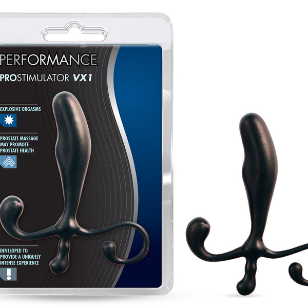 Vx1 Prostimulator Prostate Massager - Black Blush