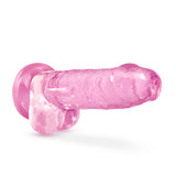 Naturally Yours - 7 Inch Crystalline Dildo - Rose Blush