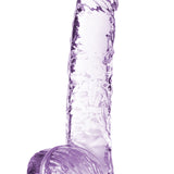 Naturally Yours - 6 Inch Crystalline Dildo -  Amethyst Blush