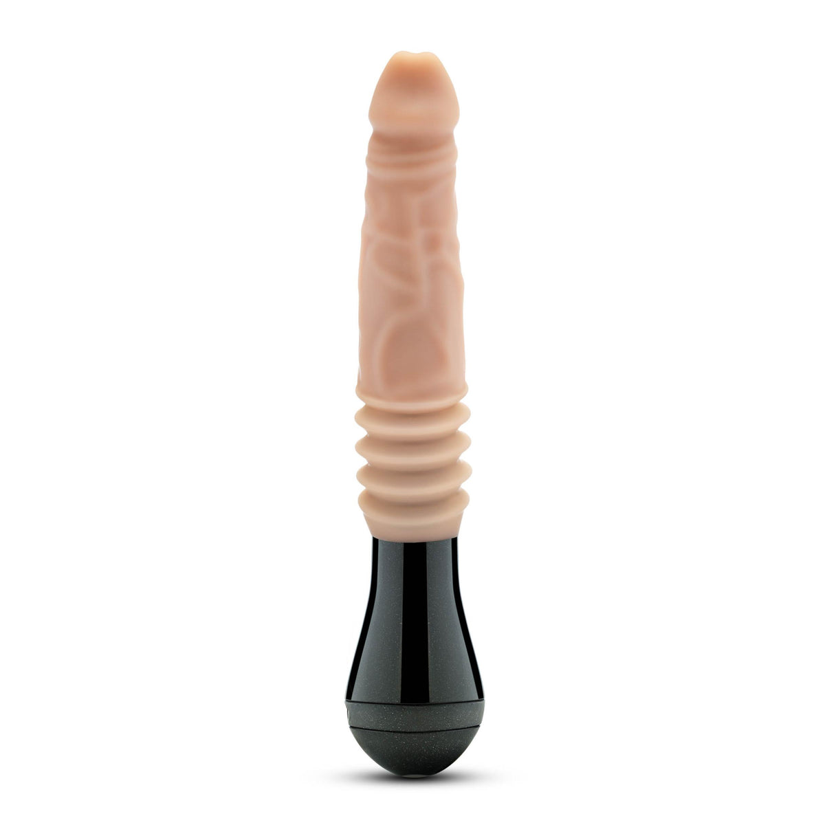 Dr. Skin Silicone - Dr. Knight - Thrusting  Gyrating Vibrating Dildo - Beige Blush