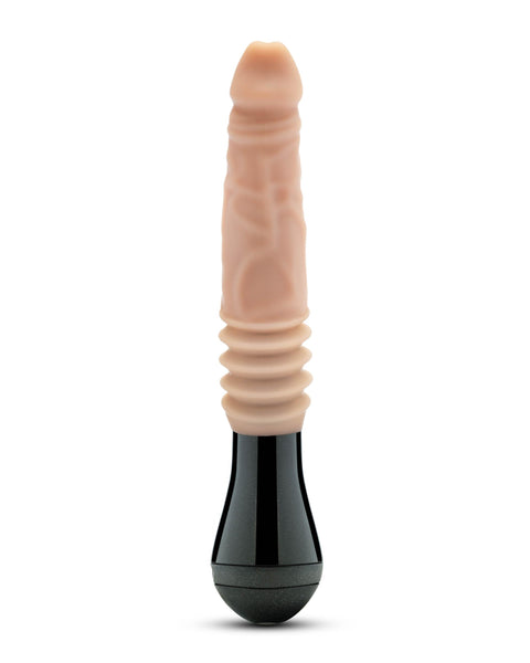 Dr. Skin Silicone - Dr. Knight - Thrusting  Gyrating Vibrating Dildo - Beige Blush