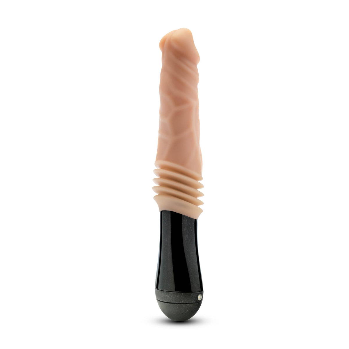 Dr. Skin Silicone - Dr. Knight - Thrusting  Gyrating Vibrating Dildo - Beige Blush