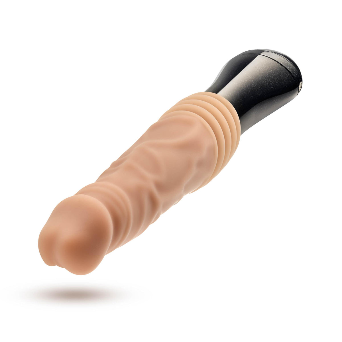 Dr. Skin Silicone - Dr. Knight - Thrusting  Gyrating Vibrating Dildo - Beige Blush