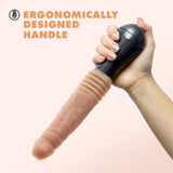 Dr. Skin Silicone - Dr. Knight - Thrusting  Gyrating Vibrating Dildo - Beige Blush