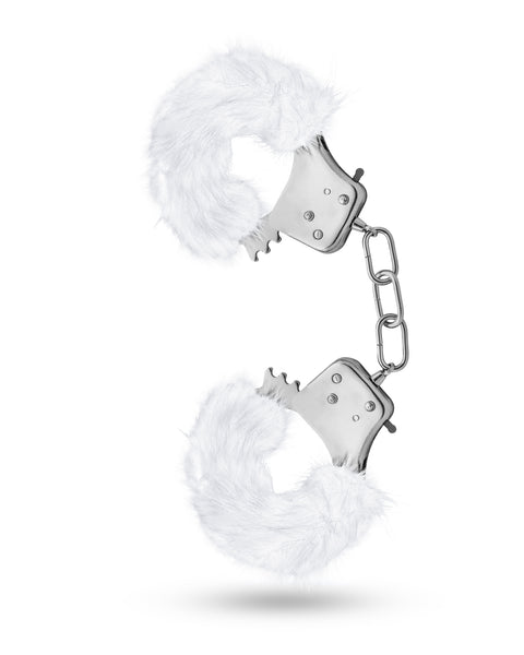 Temptasia - Plush Fur Cuffs - White Blush