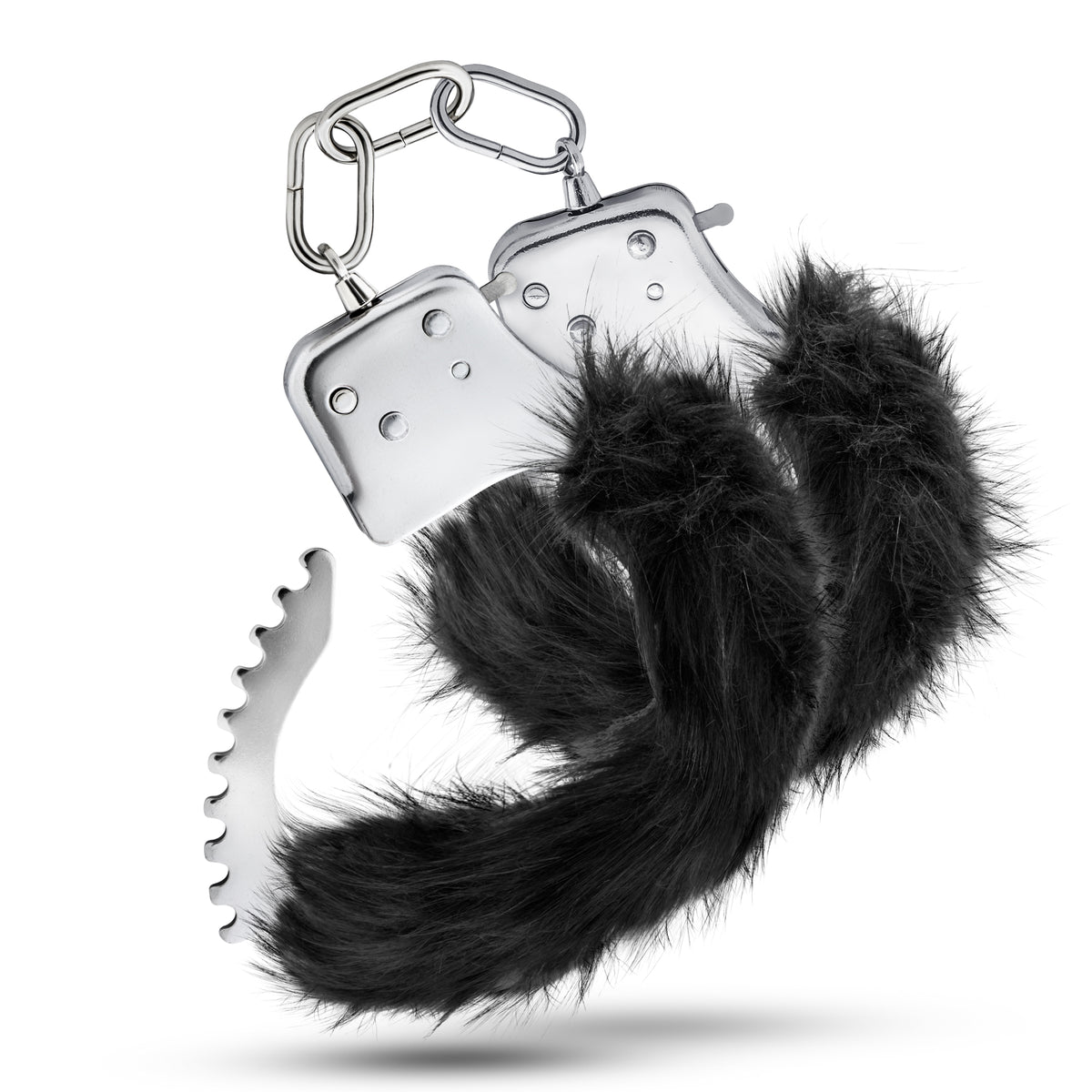 Temptasia - Plush Fur Cuffs - Black Blush