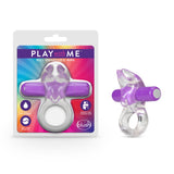 Play With Me  Bull Vibrating C-Ring - Purple Blush