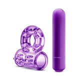 Play With Me - Couples Play - Vibrating Cock Ring - Purple Blush