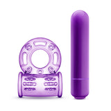 Play With Me - Couples Play - Vibrating Cock Ring - Purple Blush