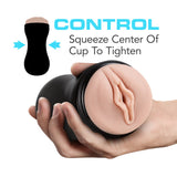 M for Men - Soft and Wet - Pussy With Pleasure Orbs - Self Lubricating Stroker Cup - Vanilla Blush