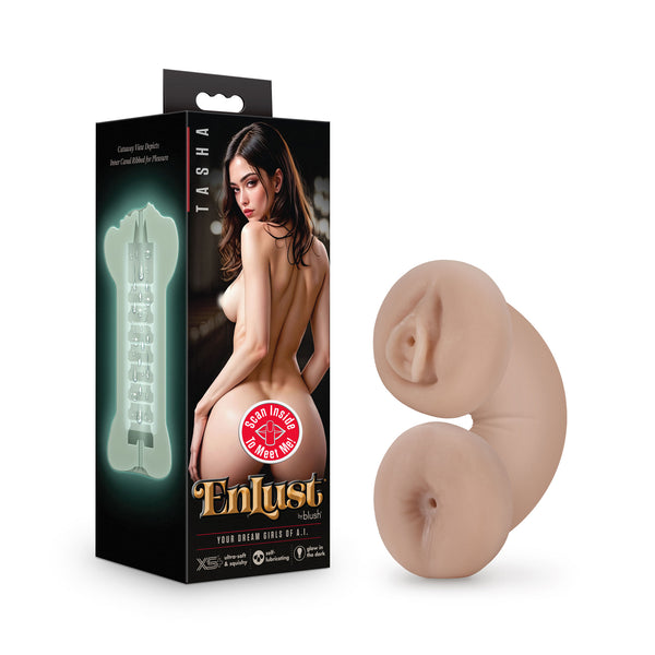 Enlust - Tasha - Soft and Wet Glow in the Dark  Stroker - Beige Blush