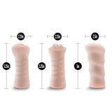 M for Men - 3-Pack Self-Lubricating Vibrating  Stroker Sleeve Kit - Vanilla Blush