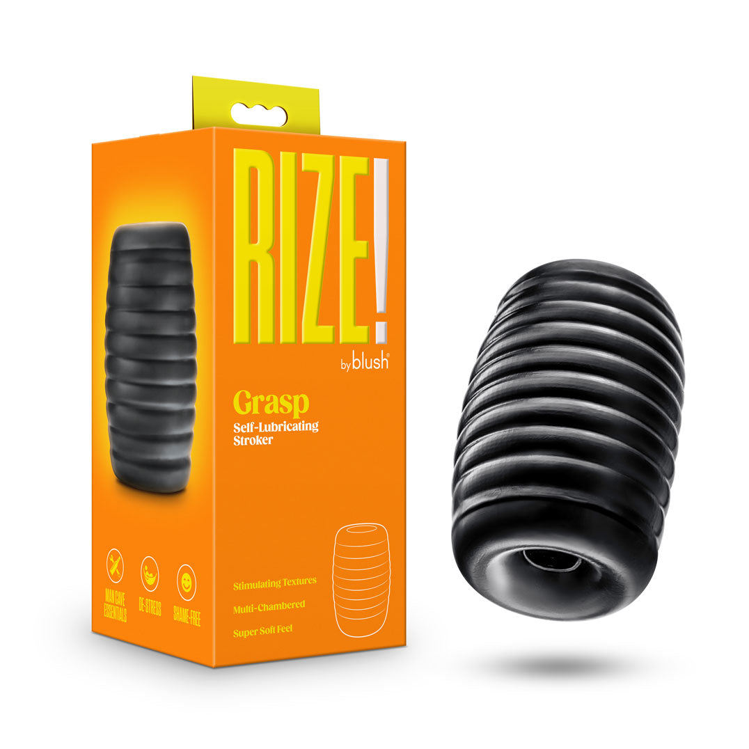 Rize - Grasp - Self-Lubricating Stroker - Black Blush