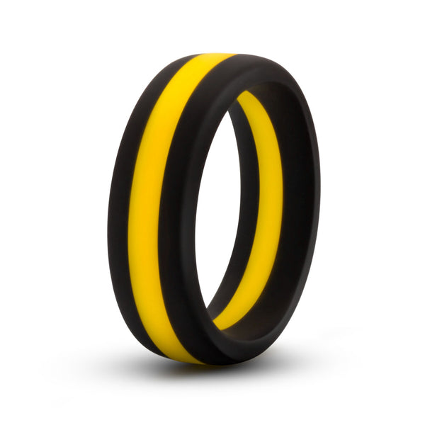 Performance - Silicone Go Pro Cock Ring -  Black/gold/black Blush