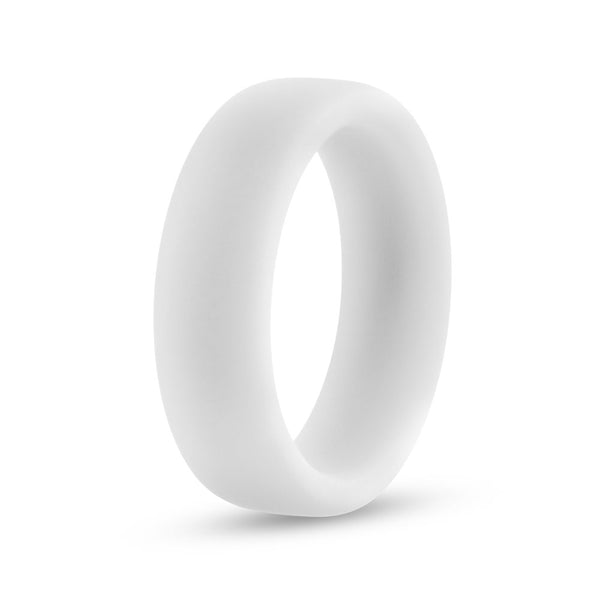 Performance - Silicone Glo Cock Ring - White  Glow Blush