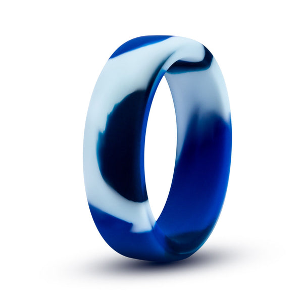 Performance - Silicone Camo Cock Ring - Blue  Camoflauge Blush