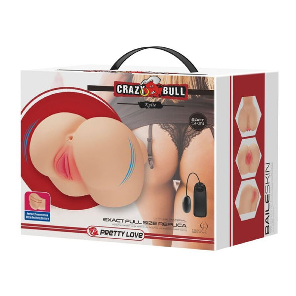 Kylie Realistic Vagina and Ass Vibrator - Light Pretty Love