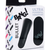 Bang Vibrating Bullet With Remote Control - Black XR Brands Bang