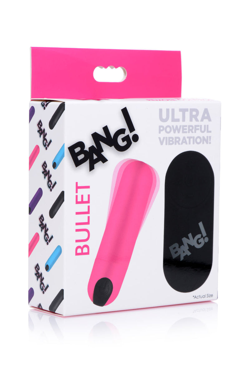 Bang Vibrating Bullet With Remote Control - Pink XR Brands Bang