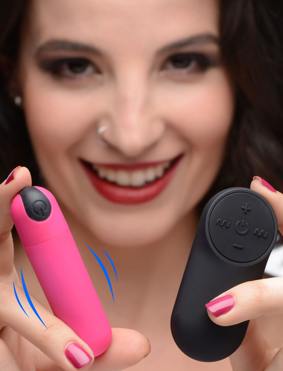 Bang Vibrating Bullet With Remote Control - Pink XR Brands Bang