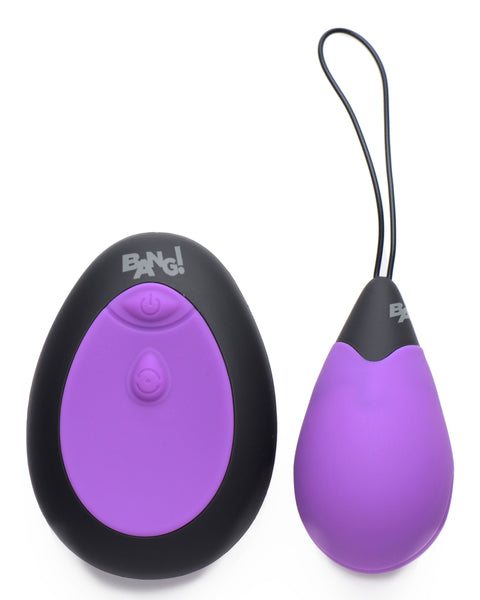 Bang - 10x Silicone Vibrating Egg - Purple XR Brands Bang