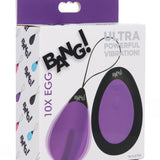 Bang - 10x Silicone Vibrating Egg - Purple XR Brands Bang