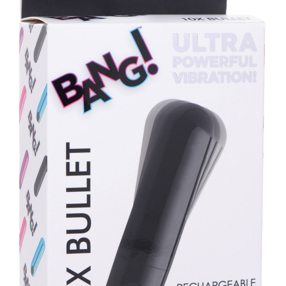 10x Rechargeable Vibrating Metallic Bullet - Black XR Brands Bang