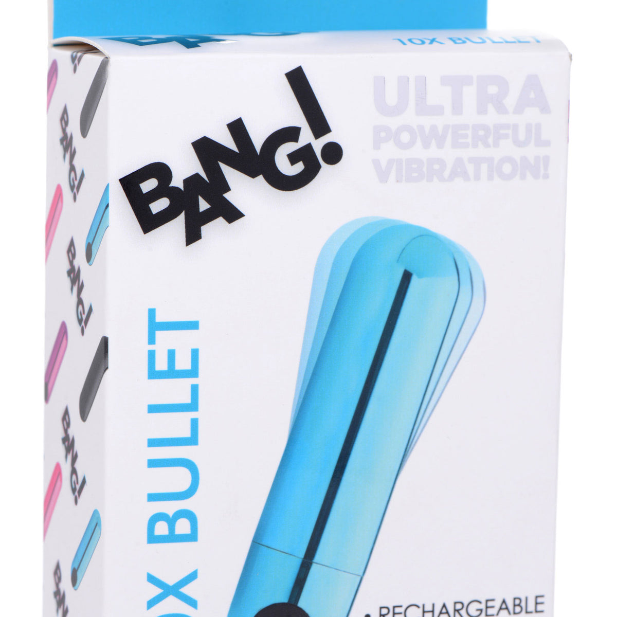 10x Rechargeable Vibrating Metallic Bullet - Blue XR Brands Bang