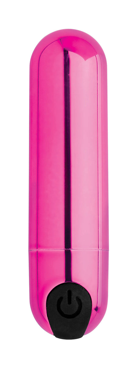 10x Rechargeable Vibrating Metallic Bullet - Pink XR Brands Bang