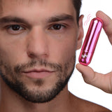 10x Rechargeable Vibrating Metallic Bullet - Pink XR Brands Bang