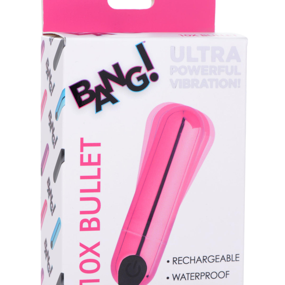 10x Rechargeable Vibrating Metallic Bullet - Pink XR Brands Bang