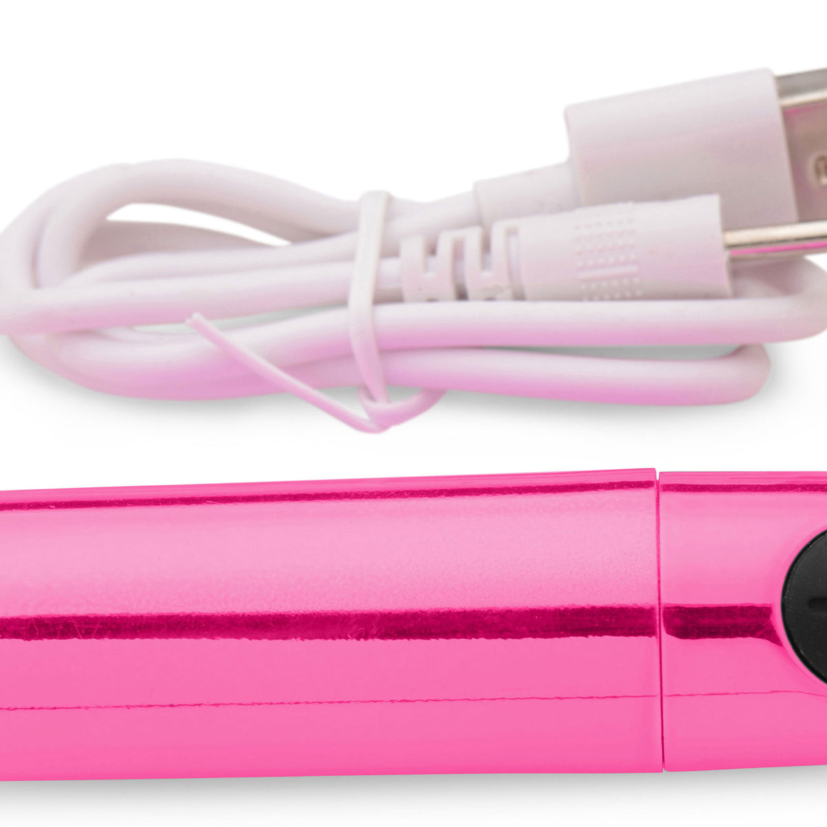 10x Rechargeable Vibrating Metallic Bullet - Pink XR Brands Bang