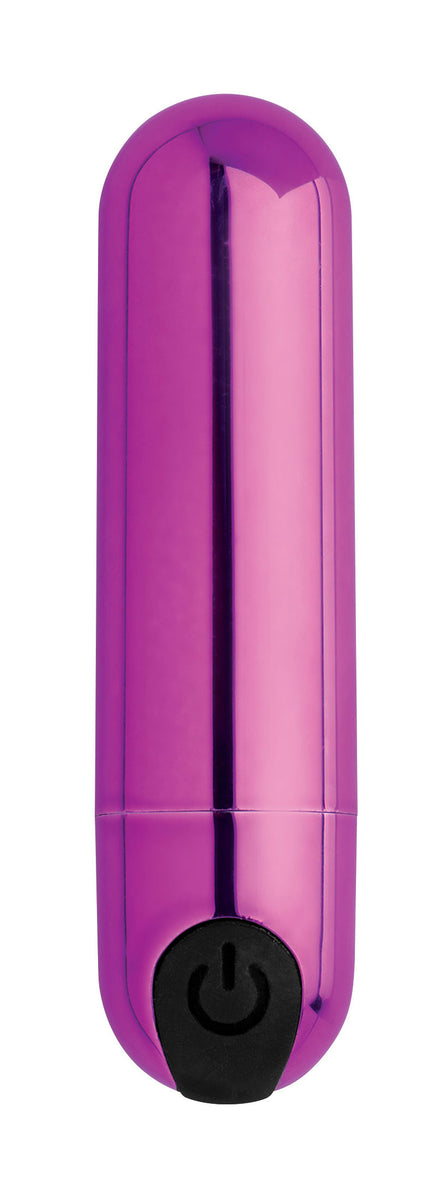 10x Rechargeable Vibrating Metallic Bullet - Purple XR Brands Bang