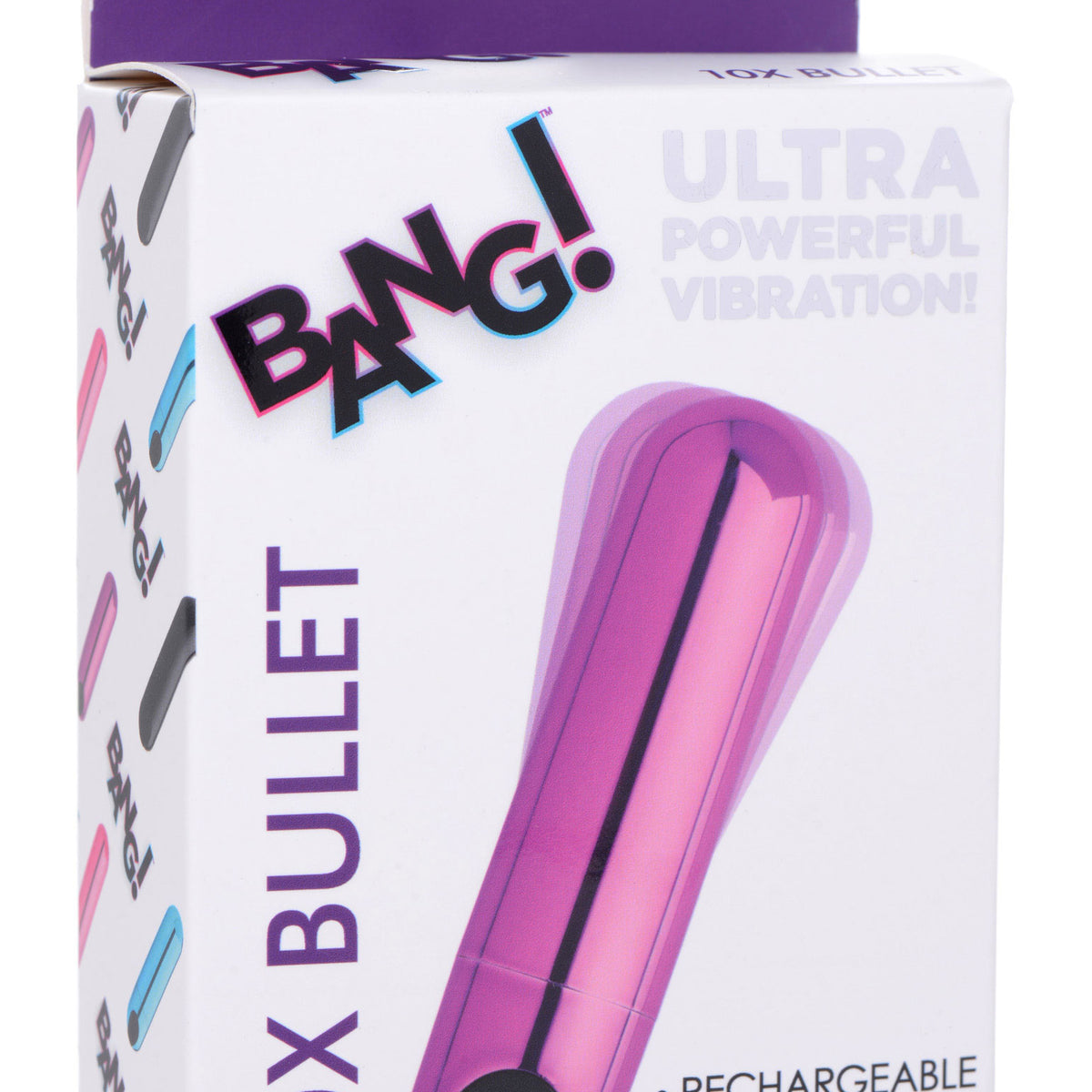 10x Rechargeable Vibrating Metallic Bullet - Purple XR Brands Bang