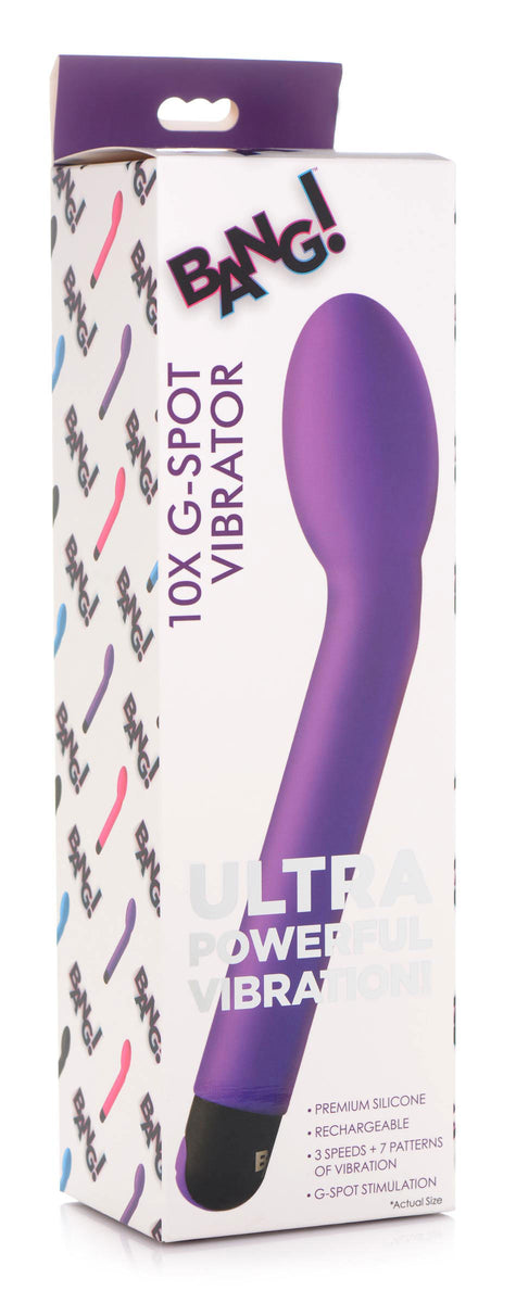 10x G-Spot Vibrator - Purple XR Brands Bang