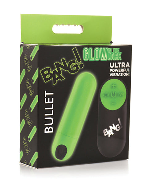 Glow in the Dark Bullet With Remote - Green XR Brands Bang