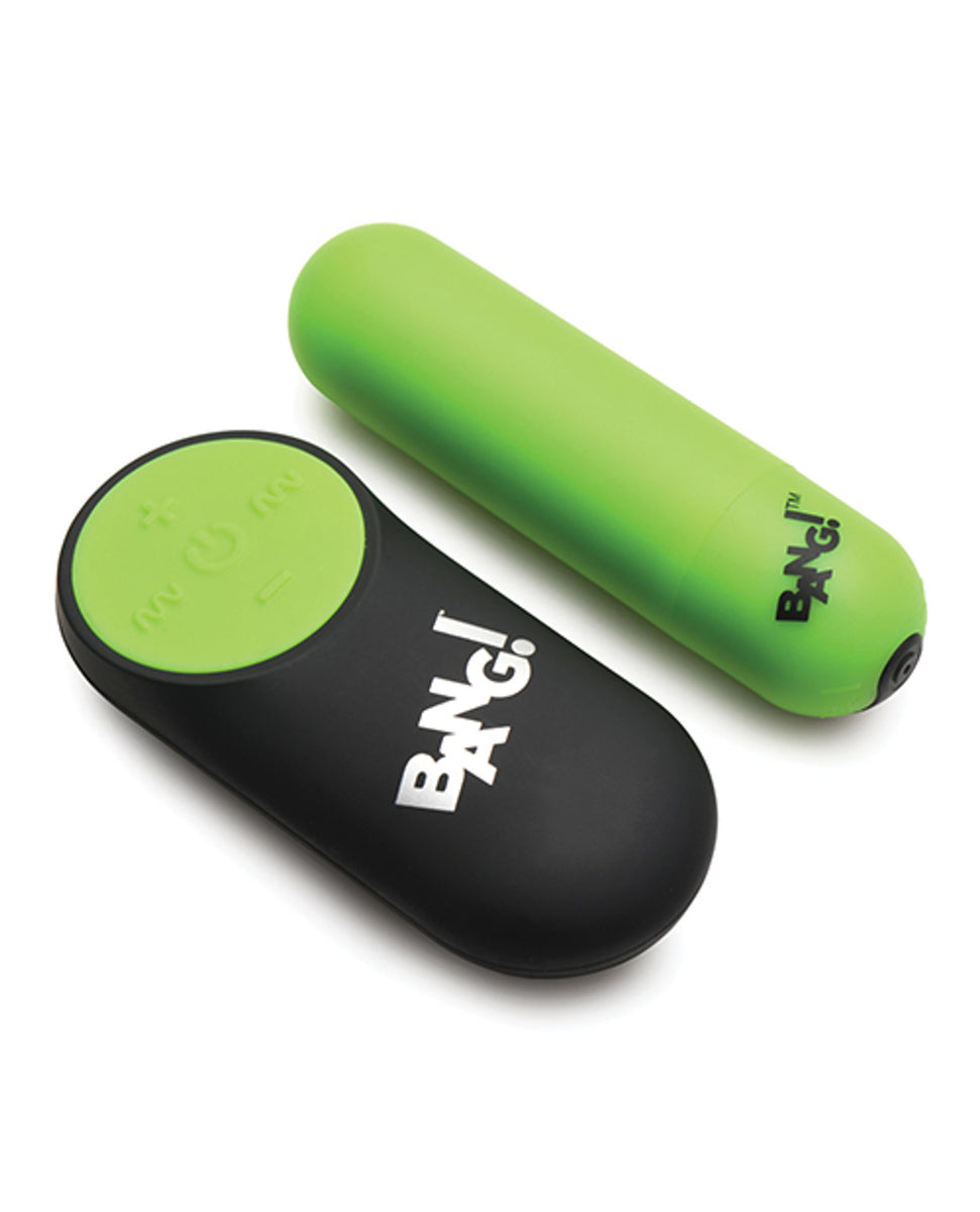 Glow in the Dark Bullet With Remote - Green XR Brands Bang